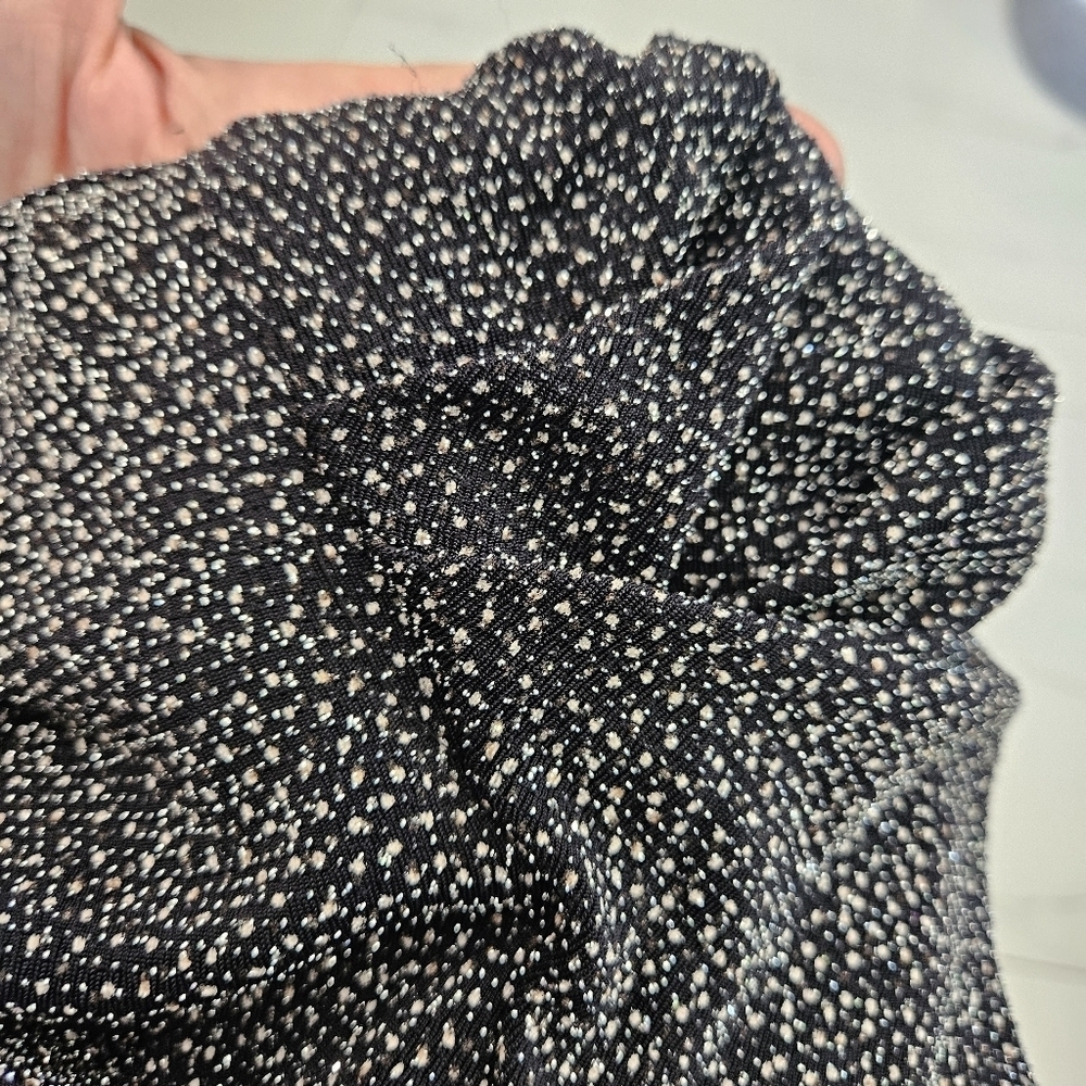 Jonathan Simkhai Black Glitter Jumpsuit grey 6 - Picture 12 of 13